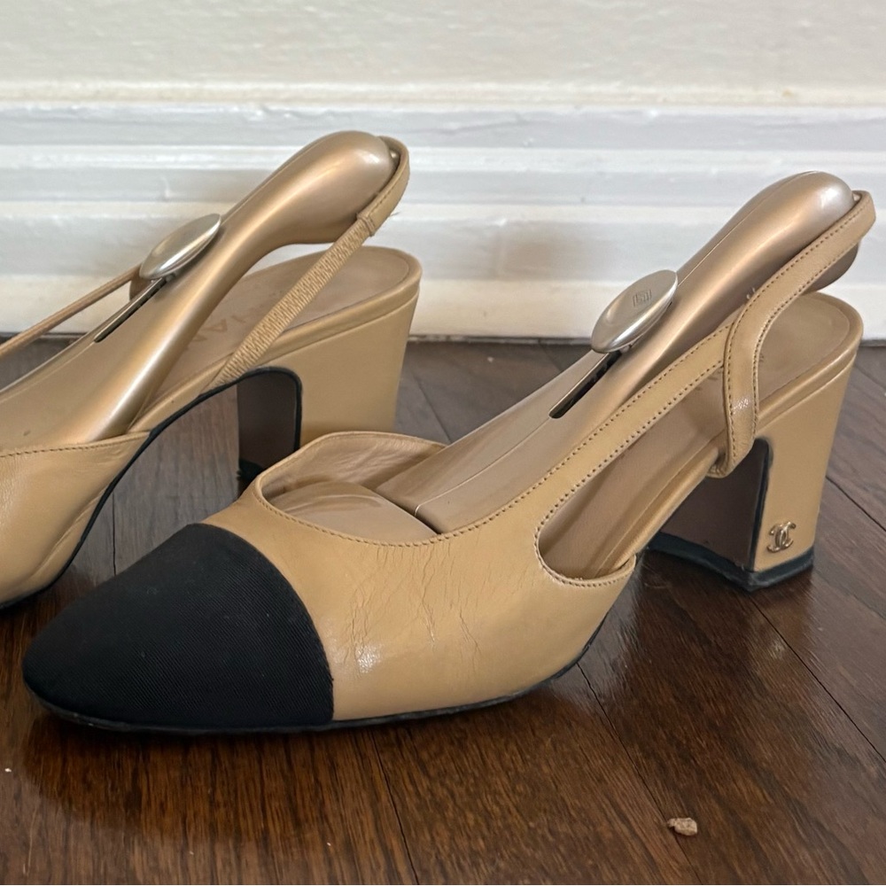 Chanel Slingback Heels